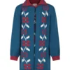 Gucci Blue Cardigan For Girl With Logo Embroidery