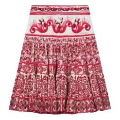 Dolce & Gabbana White/fuchsia Skirt Girl Dolce&gabbana Kids
