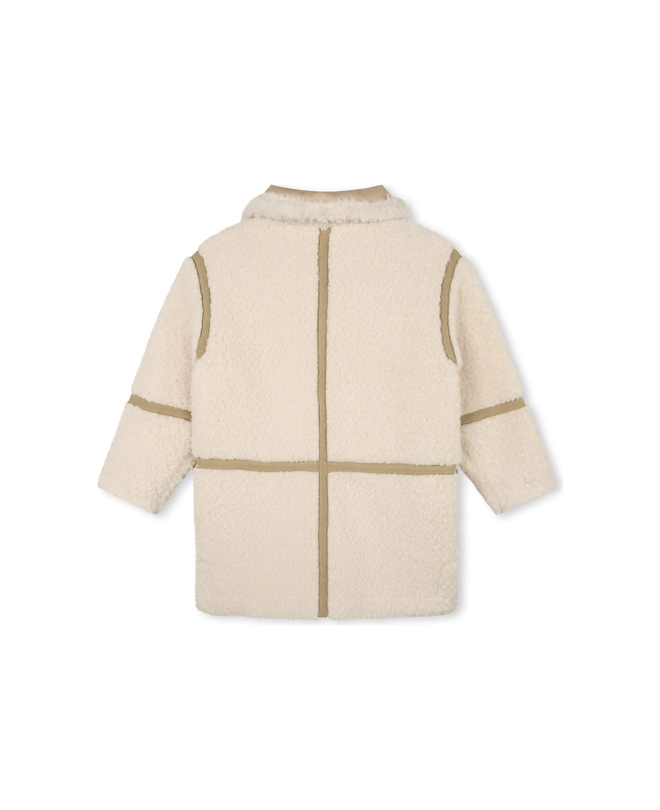 ChloƩ Ivory Faux Shearling Coat - Image 2