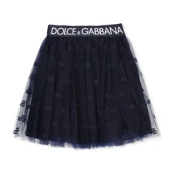 Dolce & Gabbana Tulle Skirt With Monogram