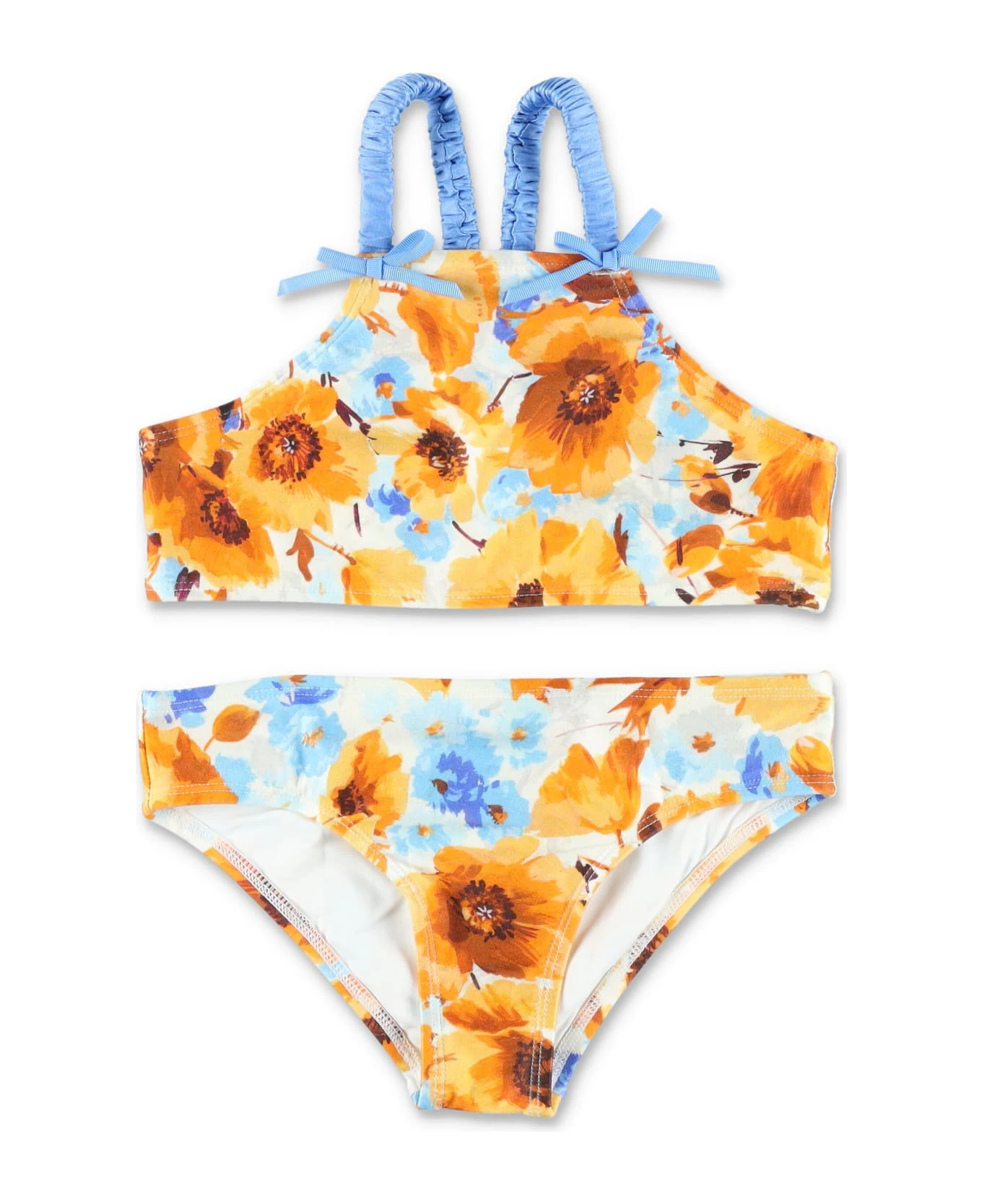 Zimmermann Halcyon Gathered Strap Bikini