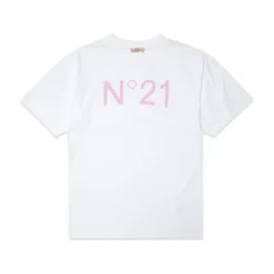 N21mcu2f Sw Cover-ups N°21 White Jersey Maxi T-shirt Cover-up With Logo