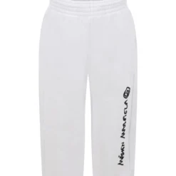 MM6 Maison Margiela White Sweatpant For Girl With Logo