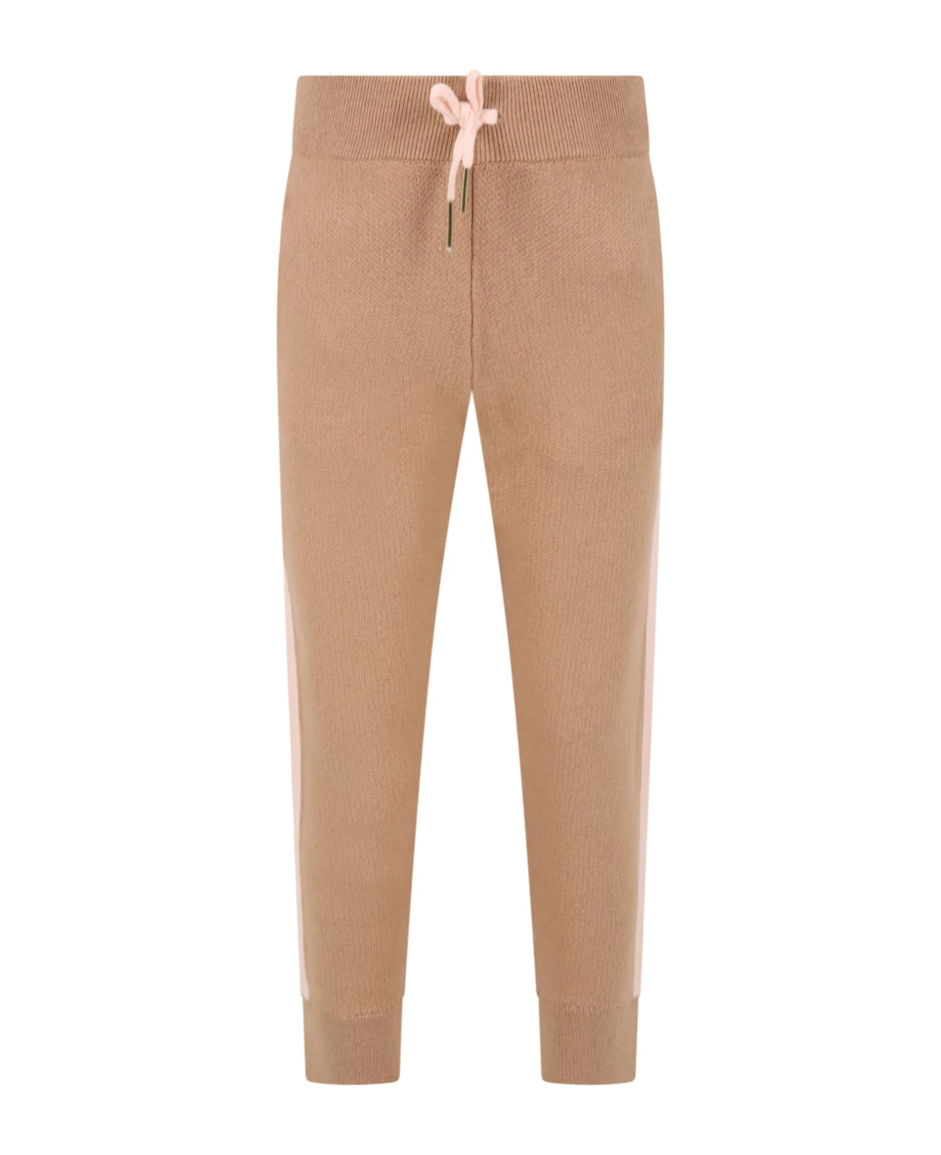 ChloƩ Beige Trouser For Girl With Logo