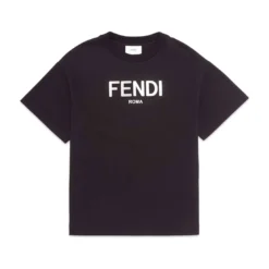 FENDI Black Jersey Junior T-shirt