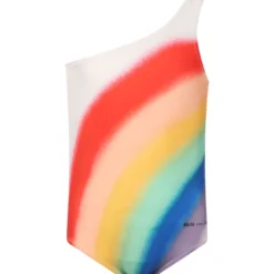 Molo Multicolor Swimsuit For Girl With Logo