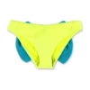 Mc2 Saint Barth Costume Slip Giallo Fluo In Spugna Di Cotone Bambina