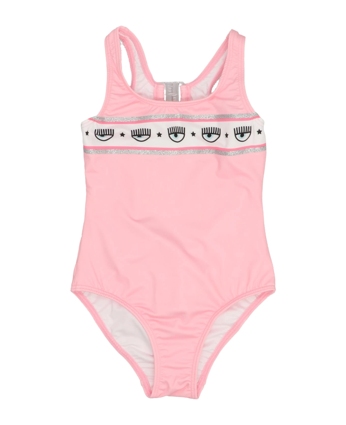 Chiara Ferragni 'maxi Logo Mania One-piece Swimsuit