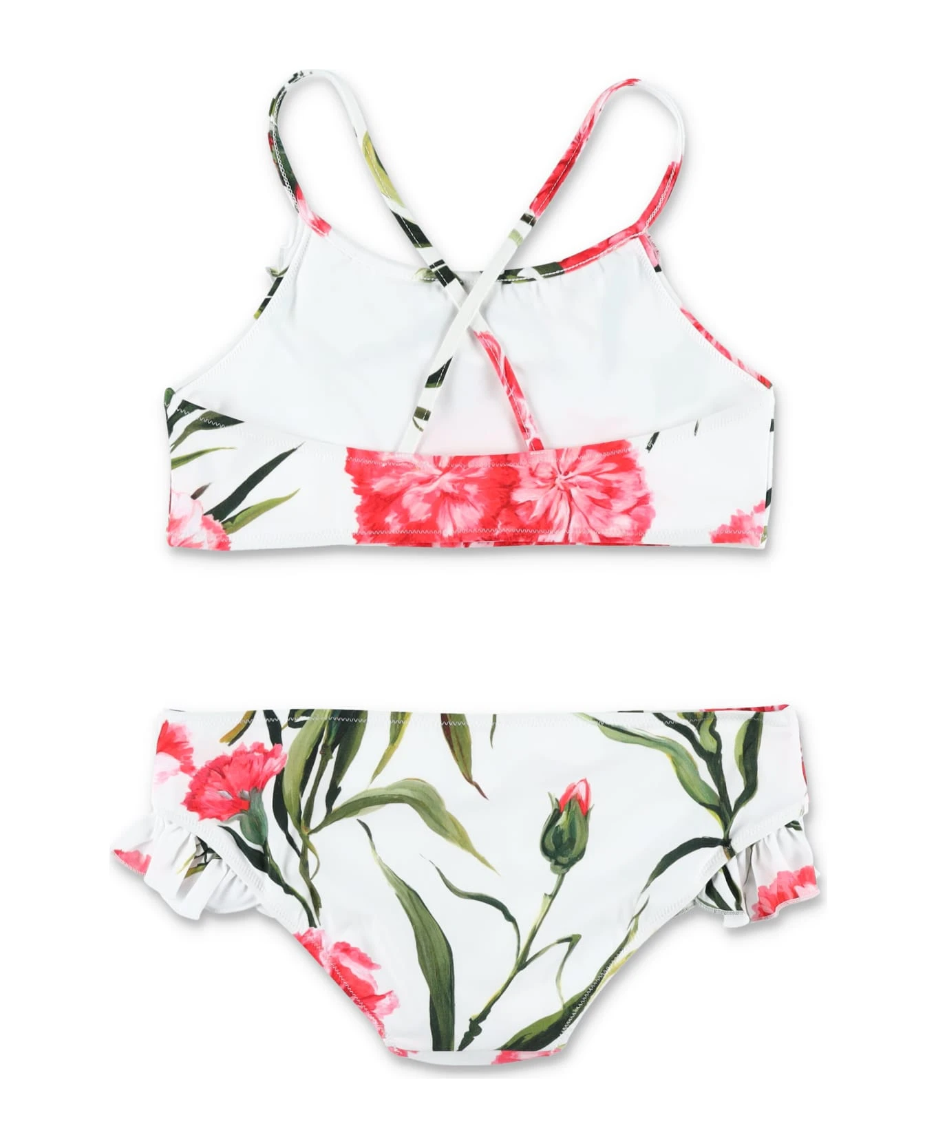 Dolce & Gabbana Carnation-print Bralette Bikini - Image 2
