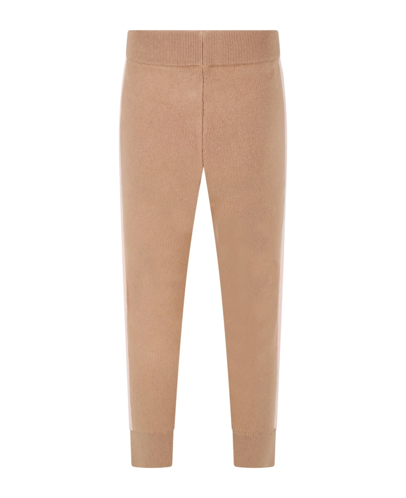 ChloƩ Beige Trouser For Girl With Logo - Image 2