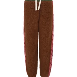 Gucci Brown Trousers For Girl With Patch