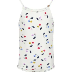 BONPOINT White Swimsuit For Girl With Cherries