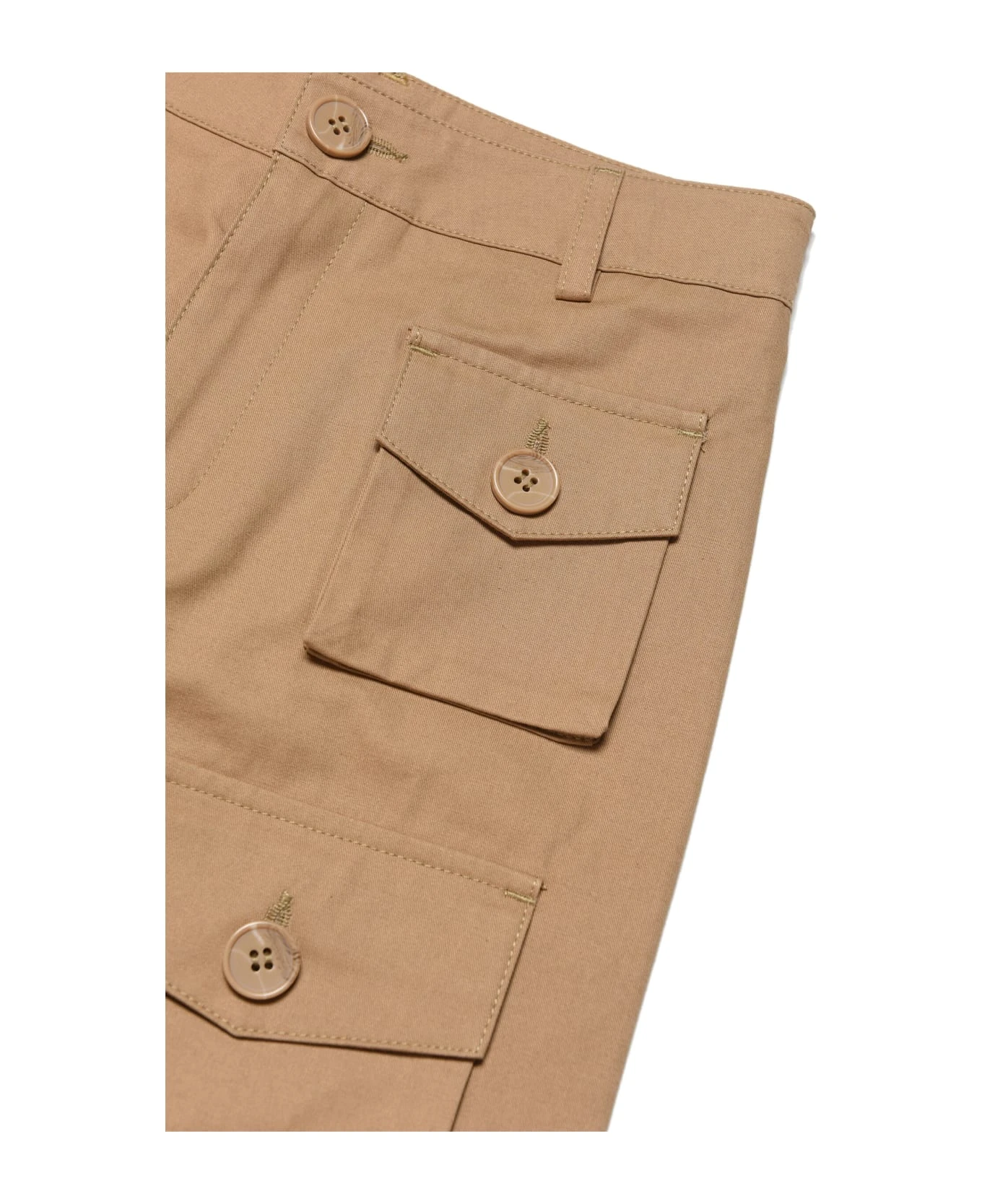 Mp55u Trousers Marni Gabardine Cargo Pants With Pockets - Image 3