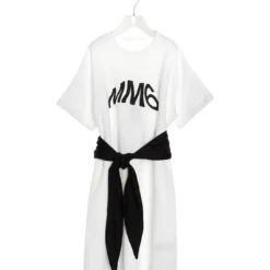 MM6 Maison Margiela Logo Printed Dress