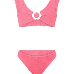 MC2 Saint Barth Red Bikini For Girl With Logo
