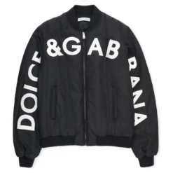 Dolce & Gabbana Bomber Jacket With Embroidered Logo